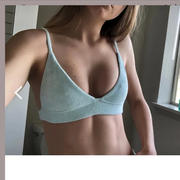 Frankie’s Bikinis Claire top terry material NWT